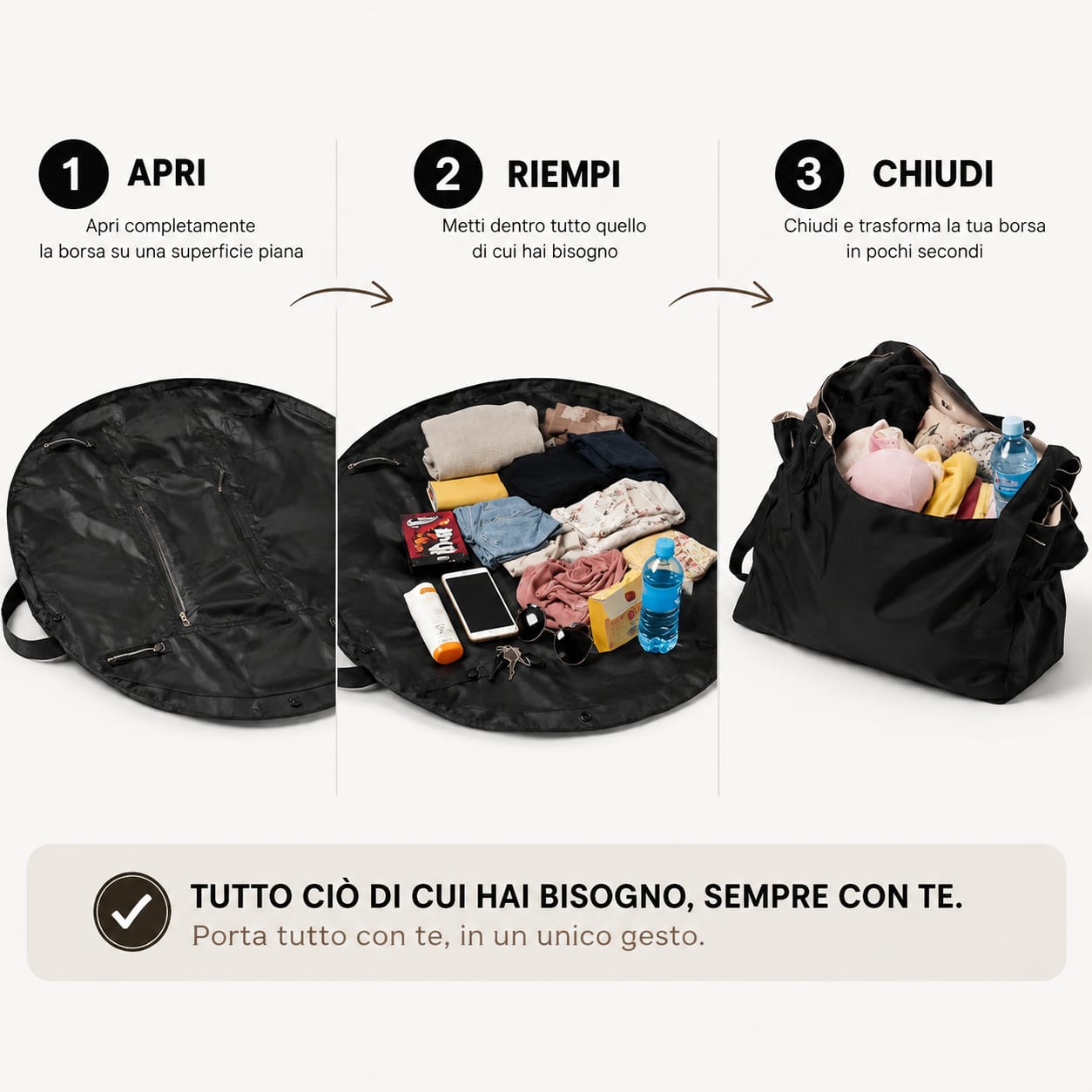 Borsa Multifunzione 2 in 1 LORVELLI – vista principale